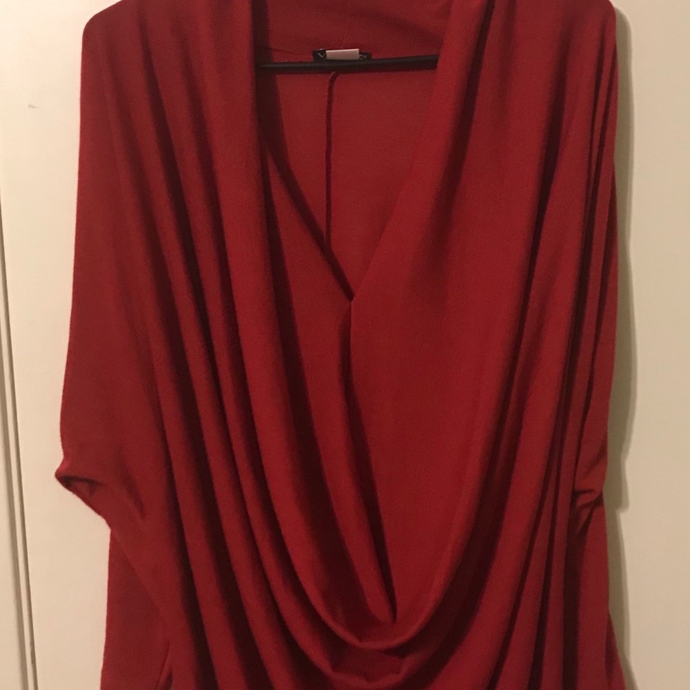 Venus red batwing sleeve too